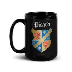Star Trek: Picard Coat Of Arms Picard Family Forever 15 Oz Black Mug -T-shirt Store StarTrek Picard 15ozBlackMug21531 00016 Image01