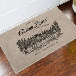 Star Trek: Picard Chateau Picard Vineyard Logo Doormat -T-shirt Store StarTrek Picard 18x24DoorMat831XXX7 00905 Tan