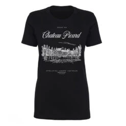 Star Trek: Picard Chateau Picard Vineyard Logo Women's Short Sleeve T-Shirt -T-shirt Store StarTrek Picard NLApparel3900 00305 Black