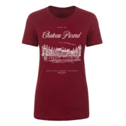 Star Trek: Picard Chateau Picard Vineyard Logo Women's Short Sleeve T-Shirt -T-shirt Store StarTrek Picard NLApparel3900 00305 Cardinal