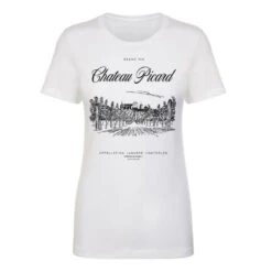 Star Trek: Picard Chateau Picard Vineyard Logo Women's Short Sleeve T-Shirt -T-shirt Store StarTrek Picard NLApparel3900 00305 White