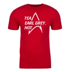Star Trek: The Next Generation Tea Earl Grey Hot Adult Short Sleeve T-Shirt 8 Star Trek: The Next Generation Tea Earl Grey Hot Adult Short Sleeve T-Shirt -T-shirt Store StarTrek Picard NextLevel3600 00109 Red