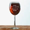 Star Trek: Picard Property Of Personalized Wine Glass -T-shirt Store StarTrek Picard WineGlassLE0060 00024