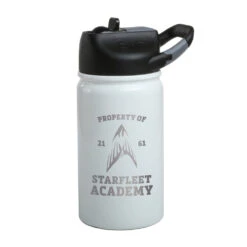 Star Trek Starfleet Academy Flying Phoenix Delta Laser Engraved SIC Water Bottle -T-shirt Store StarTrek StarfleetAcademy FlyingPhoenix SIC LIL 12ozBottle Mockup White FullBottle