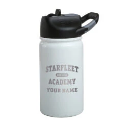 Star Trek Starfleet Academy EST. 2161 Personalized Laser Engraved SIC Water Bottle -T-shirt Store StarTrek StarfleetAcademy Personalized Est2161 SIC LIL 12ozBottle Mockup White FullBottle
