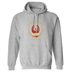 Star Trek Starfleet Academy San Francisco Phoenix Fleece Hooded Sweatshirt -T-shirt Store StarTrek StarfleetAcademy SanFrancisoPhoenix Hooded Sweatshirt Mockup HeatherGrey