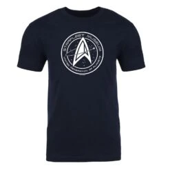 Star Trek Starfleet Museum Adult Short Sleeve T-Shirt -T-shirt Store StarTrek StarfleetAcademy StarfleetMuseum Adult ShortSleeve Tshirt Mockup MidnightNavy