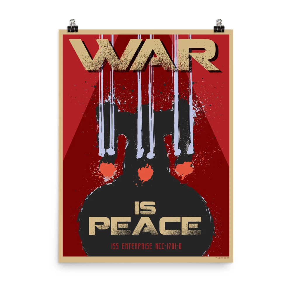 Star Trek: The Next Generation Mirror Universe War Is Peace Premium Poster 3 Star Trek: The Next Generation Mirror Universe War Is Peace Premium Poster