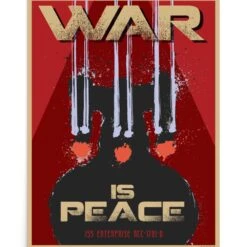 Star Trek: The Next Generation Mirror Universe War Is Peace Premium Poster 5 Star Trek: The Next Generation Mirror Universe War Is Peace Premium Poster -T-shirt Store StarTrek TNG MirrorUniverse WarIsPeace PremiumPoster 18x24 Mockup RO