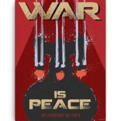 Star Trek: The Next Generation Mirror Universe War Is Peace Wrapped Canvas 5 Star Trek: The Next Generation Mirror Universe War Is Peace Wrapped Canvas -T-shirt Store StarTrek TNG MirrorUniverse WarIsPeace WrappedCanvas 18x24 Mockup RO