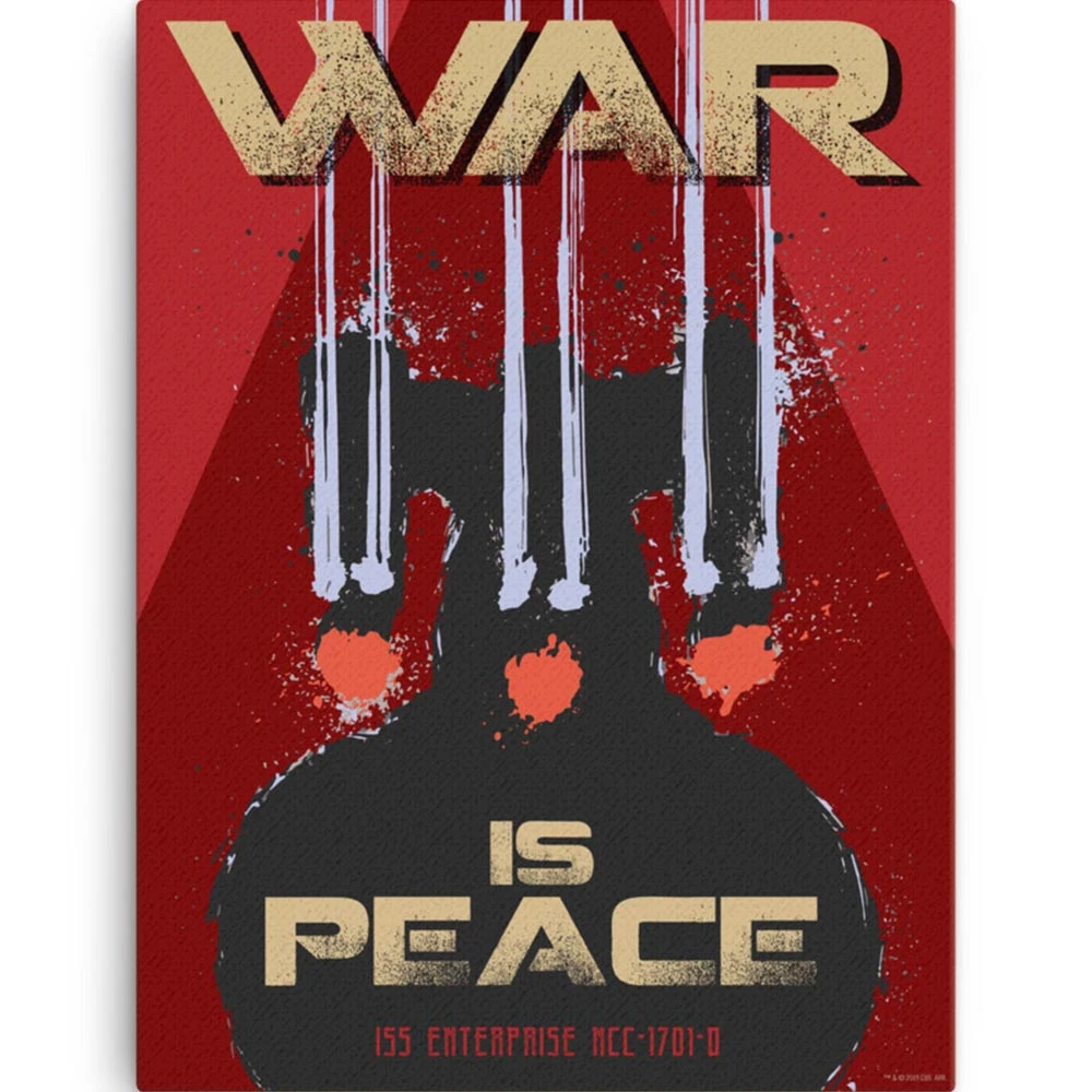 Star Trek: The Next Generation Mirror Universe War Is Peace Wrapped Canvas 4 Star Trek: The Next Generation Mirror Universe War Is Peace Wrapped Canvas - Image 2