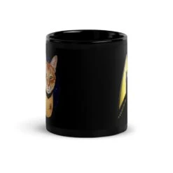 Star Trek: The Original Series Cat Captain Kirk Portrait Black Mug -T-shirt Store StarTrek TOS Cat CaptainKirk 11oz Black Mug Mockup Front