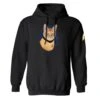 Star Trek: The Original Series Cat Captain Kirk Fleece Hooded Sweatshirt -T-shirt Store StarTrek TOS Cat CaptainKirk Hooded Sweatshirt Mockup