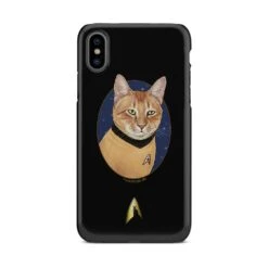 Star Trek: The Original Series Cat Captain Kirk Tough Phone Case -T-shirt Store StarTrek TOS Cat CaptainKirk PhoneCase X Xs Mockup