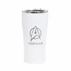 Star Trek: The Original Series Delta Personalized Laser Engraved SIC Tumbler -T-shirt Store StarTrek TOS Personalized Delta SIC 20ozTumbler Mockup White