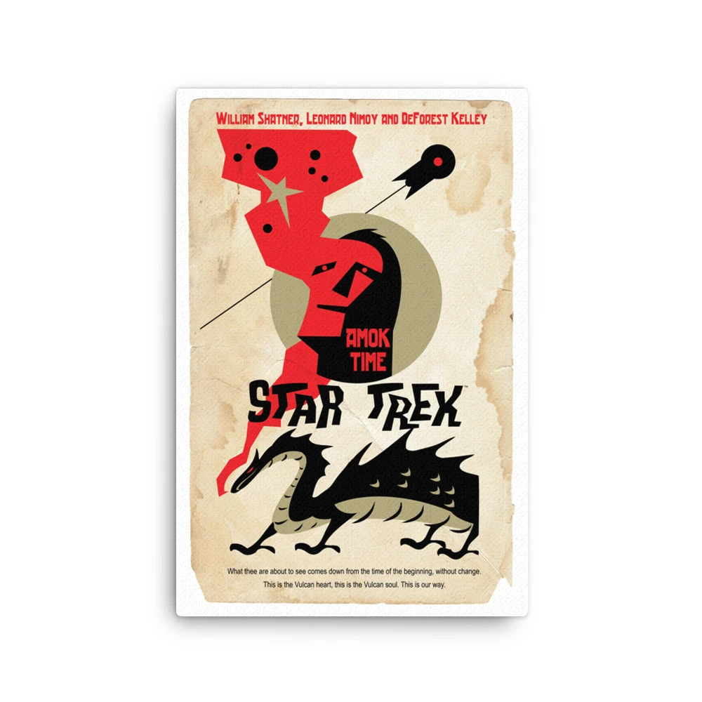 Star Trek: The Original Series Juan Ortiz Amok Time Premium Gallery Wrapped Canvas 8 Star Trek: The Original Series Juan Ortiz Amok Time Premium Gallery Wrapped Canvas - Image 6