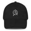 Star Trek: The Original Series Delta Embroidered Hat 2 Star Trek: The Original Series Delta Embroidered Hat -T-shirt Store StarTrek TOS Delta Embroidered Hat mockup Front Black