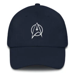 Star Trek: The Original Series Delta Embroidered Hat -T-shirt Store StarTrek TOS Delta Embroidered Hat mockup Front Navy