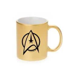 Star Trek: The Original Series Delta Personalized 11 Oz Gold Metallic Mug