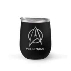 Star Trek: The Original Series Delta Personalized 12 Oz Stainless Steel Wine Tumbler