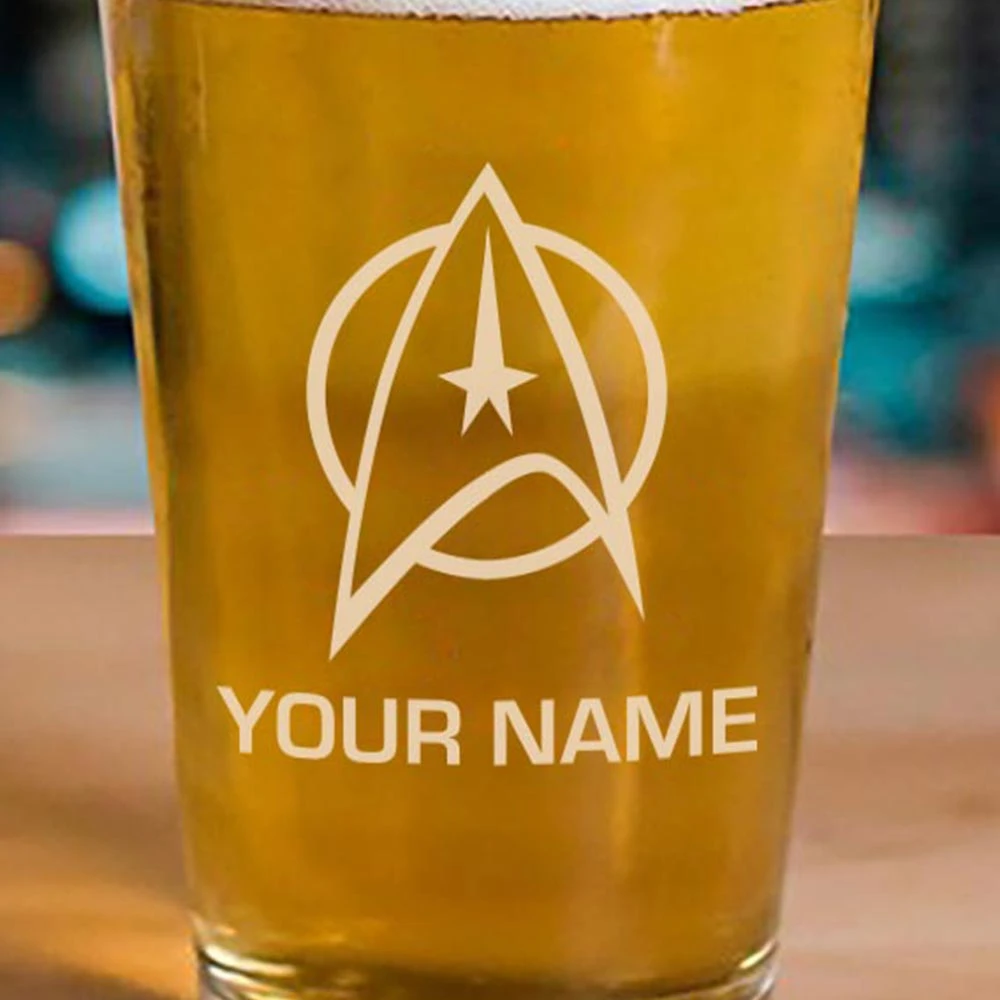 Star Trek: The Original Series Delta Personalized Laser Engraved Pint Glass 4 Star Trek: The Original Series Delta Personalized Laser Engraved Pint Glass - Image 2