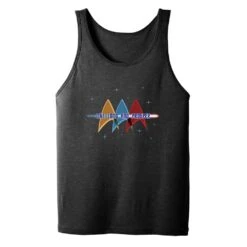 Star Trek: The Original Series Live Long And Prosper Deltas Adult Tank Top -T-shirt Store StarTrek TOS LiveLongAndProsperDelta Adult Tank Top Mockup CharcoalBlackTriBlend