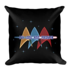 Star Trek: The Original Series Live Long And Prosper Deltas Pillow - 16" X 16"