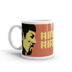 Star Trek: The Original Series Mirror Mirror White Mug 12 Star Trek: The Original Series Mirror Mirror White Mug -T-shirt Store StarTrek TOS MirrorMirror 11oz White Mug mockup Handle on Left
