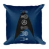 Star Trek Ships Of The Line Delta Pillow - 16" X 16" 2 Star Trek Ships Of The Line Delta Pillow - 16" X 16" -T-shirt Store StarTrek TOS ShipsOfTheLineDelta Pillow 16x16 Mockup Back