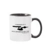 Star Trek: The Original Series U.S.S. Enterprise Property Of Profile Two-Tone Mug -T-shirt Store StarTrek TOS USSEnterprisePropertyofProfile 11oz TwoToneMug BlackWhite Mockup Right