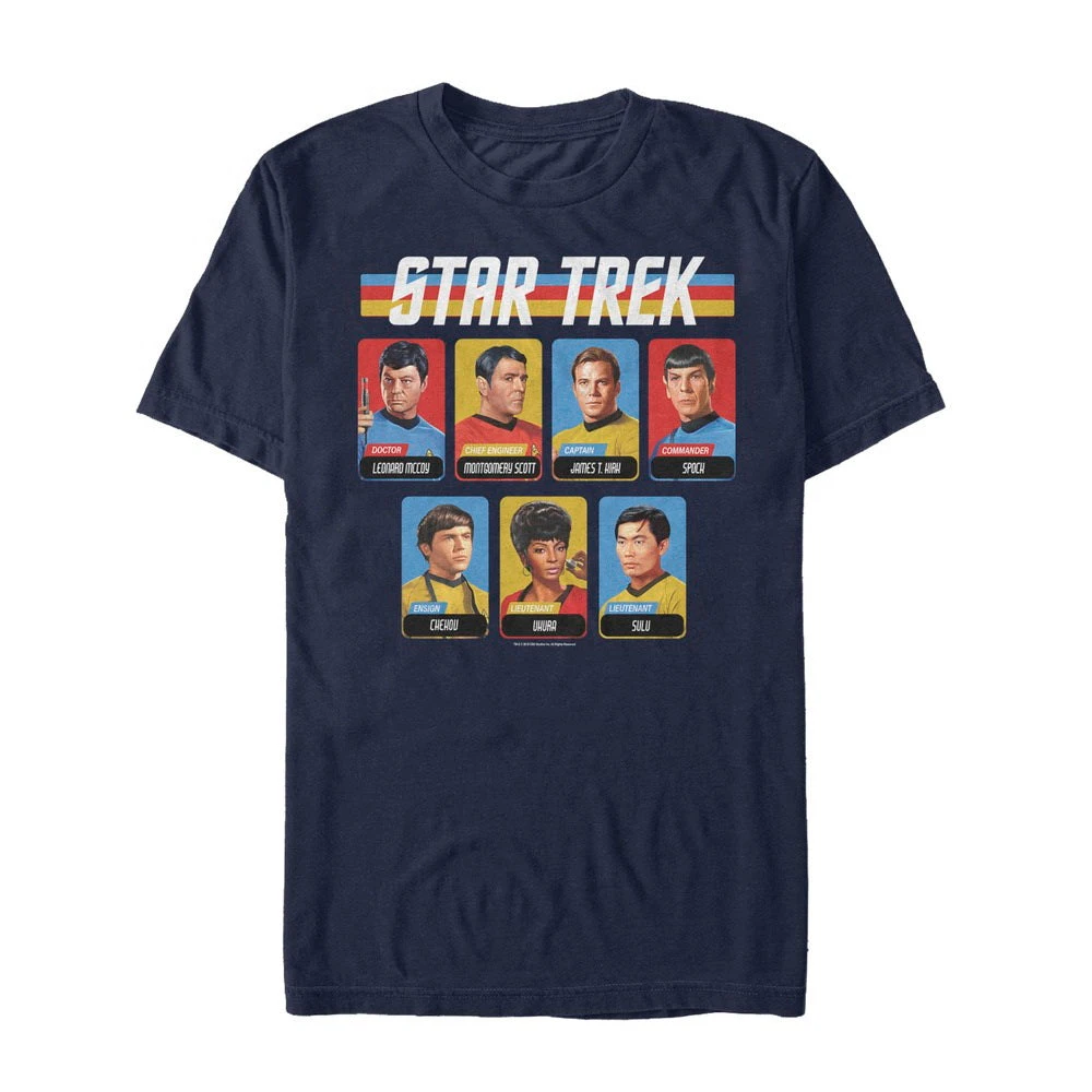 Star Trek: The Original Series Crew Retro Rainbow Graphic T-Shirt 3 Star Trek: The Original Series Crew Retro Rainbow Graphic T-Shirt
