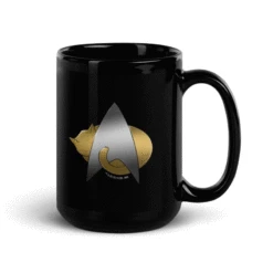 Star Trek: The Next Generation Kitty Cat Logo Black Mug -T-shirt Store Webp.net gifmaker