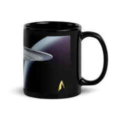 Star Trek: The Next Generation Space Cat 11 Oz Black Mug -T-shirt Store space cat Right 11oz Black 4