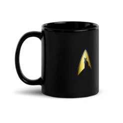 Star Trek: The Original Series Spock Cat Portrait Black Mug -T-shirt Store spock portrait Left 11oz Black 2
