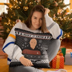 Star Trek: The Next Generation Make It Snow Pillow - 16" X 16"