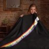 Star Trek: Discovery Live Long Pride Sherpa Blanket -T-shirt Store throw blanket mockup featuring a girl sitting on a bed 24677 1