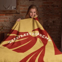 Star Trek Starfleet Academy Flying Phoenix Sherpa Blanket